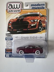 New ListingAuto World Ultra Red Chase 2021 Ford Mustang Shelby GT500 AW64412 B