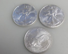 Lot of 3 Silver 2024 American Eagle 1 oz. Fine .999 US oz Coins