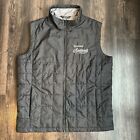 Mens Simms Fishing Fall Run Insulated Size Large L Black Full Zip Quilted Vest