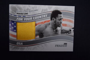 Joe Frazier 2010 Ringside Boxing Round 1 For Your Country Memorabilia Silver /20
