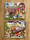 Fisher Price Little People Lift The Flap Board Books Lot Of 2 Farm & Christmas
