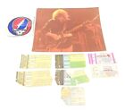 1995 Grateful Dead Jerry Garcia Concert Ticket Stub Photograph Memorabilia Lot