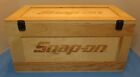 Snap-On Tools Empty Wood Wooden Crate Storage Box w/ Rope Handles 18