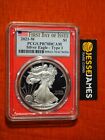 2021 W PROOF SILVER EAGLE PCGS PR70 DCAM FIRST DAY OF ISSUE FDI RED CORE T1