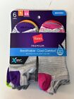 Hanes no show women breathable shoe size 5-9  6 pairs cool comfort wicking socks