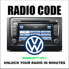 UNLOCK  RADIO CODES VW RCD300  PIN 5 STEREO 3 RNS510 VOLKSWAGEN FAST SERVICE