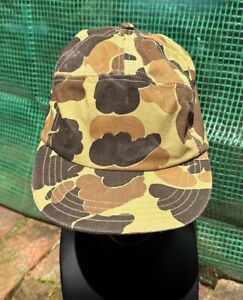 Vintage Columbia Hunting Camouflage Ear Flaps Quilted Men's L/XL Hat Cap #FG