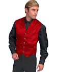 Wahmaker by Scully Men's Silk Floral Single Breasted Vest - 535354-PUR
