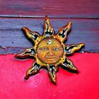 Polyresin Mosaic Sun Face With Micro Mirror & Acrylic Jewels Wall Hanging Art