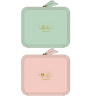Tamagotchi Smart Multi Case Mint Blue / Pink Size L Japan game with Cable holder