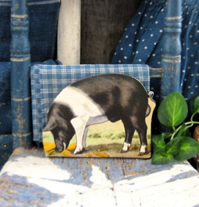 New ListingAntique Schoolhouse Cardboard Farm Animal Hampshire Boar