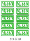 10x Diesel sticker decal tank fuel door vinyl weatherproof gas label oil truck