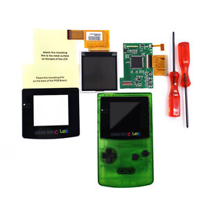 24 Colors Shell Case 5 Level Highlight Brightness LCD Screen Kit For GBC Console