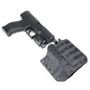 OWB Kydex Holster for 50+ Hanguns with TLR-7 - USA STEALTH BLACK