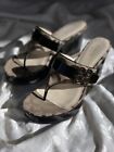 Coach A0103 Gypsy 12cm Wedge Heels Size 8.5 Rare Deadstock Shoes 2000s Era