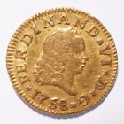 1758 Spain Gold 1/2 Escudo
