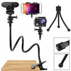 Flexible Webcam Stand Arm Mount Gooseneck Stands Holder w/ Tripod For Cell Phone