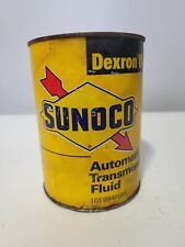 Vintage 1 Quart Sunoco Dexron II Automatic Transmission Fluid Oil Can Empty