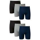 6 Pack Hanes Men's Value Pack Covered Waistband Boxer Briefs Soft &Breathable~