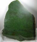 2200g Russia 100% Natural Rough Green Jade Block Slice Specimen 4.85 lb 210mm