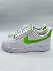 Nike Women's Air Force 1 '07 Size 7 White Action Green |DD8959-112|