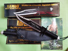 RAMBO FIRST BLOOD PART II KNIFE LICENSED MANUAL SIGN SURVIVAL HUNTING RESCUE