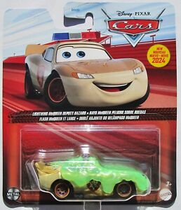 ** 2024 Disney Pixar Cars - Slime Covered Lightning McQueen Deputy Hazzard