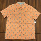 Disney Parks 2020 Main Street USA Trash Can Button Down Shirt Adult Small S NWT!