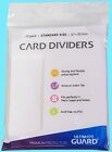 10 ULTIMATE GUARD WHITE CARD Sorting DIVIDERS Standard Size Gaming Deck CCG TCG