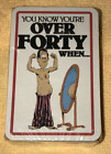 Funny Playing Card Deck You Know You're Over 40 When... Gag Party Old Man SEALED