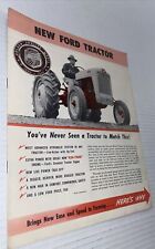 New ListingVintage 1952 Ford Tractor Sales Brochure Red Tiger Engine Farming Equipment Prop