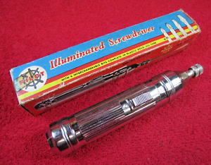 Vintage NOS Pilot Illuminated Screwdriver Tool Garage Shop Mechanics Specialty