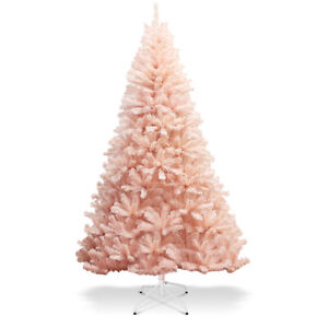 6ft Artificial Christmas Tree Hinged Full Fir Tree w/ Metal Stand Holiday Season