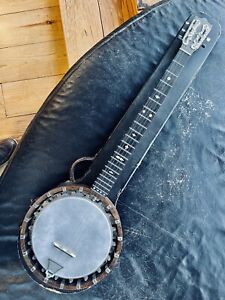 Zither Banjo Antique 5 String Riley Beautifully Restored To New