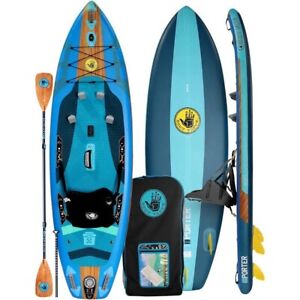 BODY GLOVE Paddleboard Inflatable Fishing Kayak, SUP Standup Paddle Board & Seat