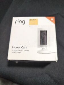 New Ring Indoor Cam Compact Plug-In HD Security Camera with two-way talk - White