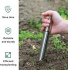 Garden Stainless Steel Hand Dibber Tool Dibbler with Sow Handle Sowing Wood For