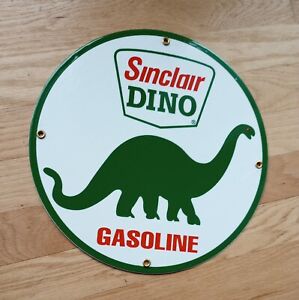 Sinclair Dino Gas Oil Gasoline Porcelain Sign