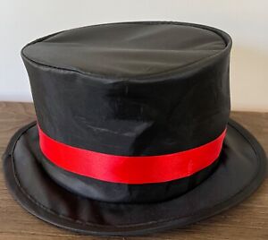 Black Collapsible Magic Top Hat with Concealment Pocket kids