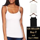 Women's Camisole Tank Tops Top Layering Casual Basic Cami Plain Fits S - L