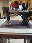 Vintage White 9002-4 Rotary Sewing Machine In Cabinet