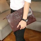 Men’s Clutch Bag Leather Pouch Business Purse Handbag Luxury Design Envelope