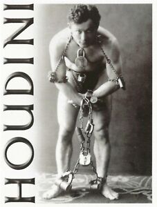 Postcard Harry Houdini c1899 illusionist and Escape Artist MINT Unused