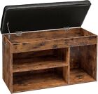 YANest Décor Shoe Storage Bench with Padded Cushion, and Flip-Open Box