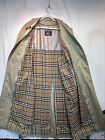 Men's Burberry Vintage Beige Single Breasted Trench Coat Size 50 L