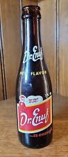 Vintage 1960's  Dr. Enuf 7 OZ Amber Glass Soda Pop Coke Drink Bottle Johnson TN
