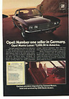 1973 Opel Manta Luxus Automobile Advertisement
