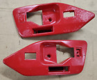 1987-1992 Formula Firebird GTA Door Handle Trim Bezel Plate LH RH Left Right Red (For: 1988 Pontiac Firebird)