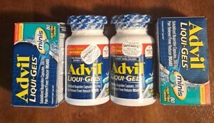 SHIPS FAST Advil Liqui-Gels  200 mg (NSAID Pain/Fever Reducer 480 Caps Exp 12/25