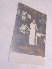 Antique Real Photo Postcard Bearded Woman Transgender 1900s Circus Freak Old